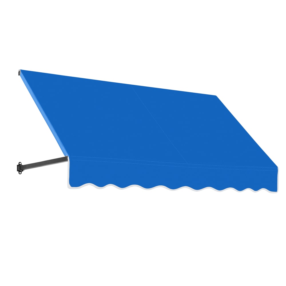 Awntech Dallas Retro Straight Slope Fixed Awning with Anodized Arms RR12-OO-10B