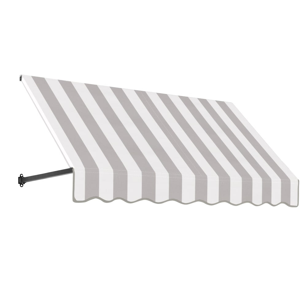 Awntech Dallas Retro Straight Slope Fixed Awning with Anodized Arms RR12-OO-10B