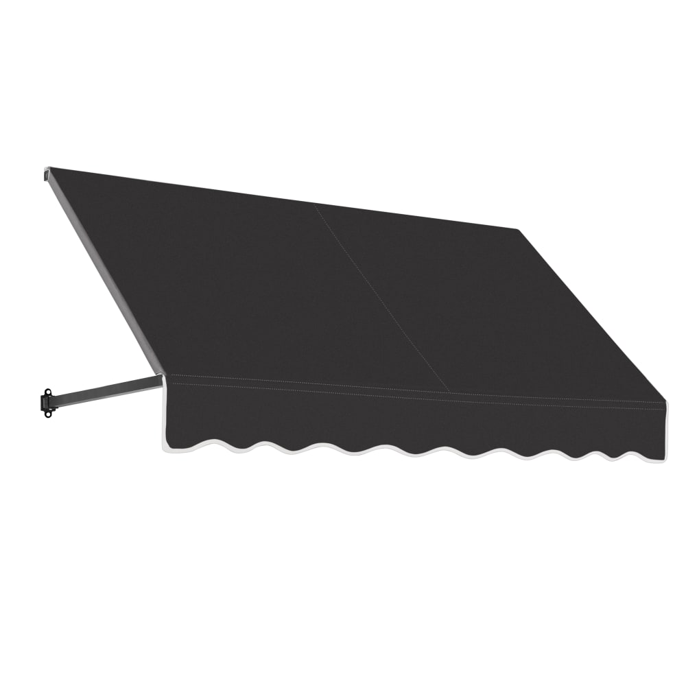 Awntech Dallas Retro Straight Slope Fixed Awning with Anodized Arms RR12-OO-10B