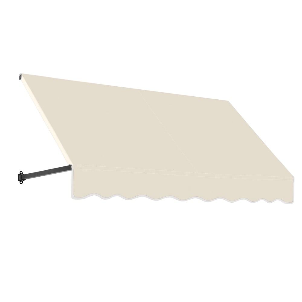 Awntech Dallas Retro Straight Slope Fixed Awning with Anodized Arms RR12-OO-10B