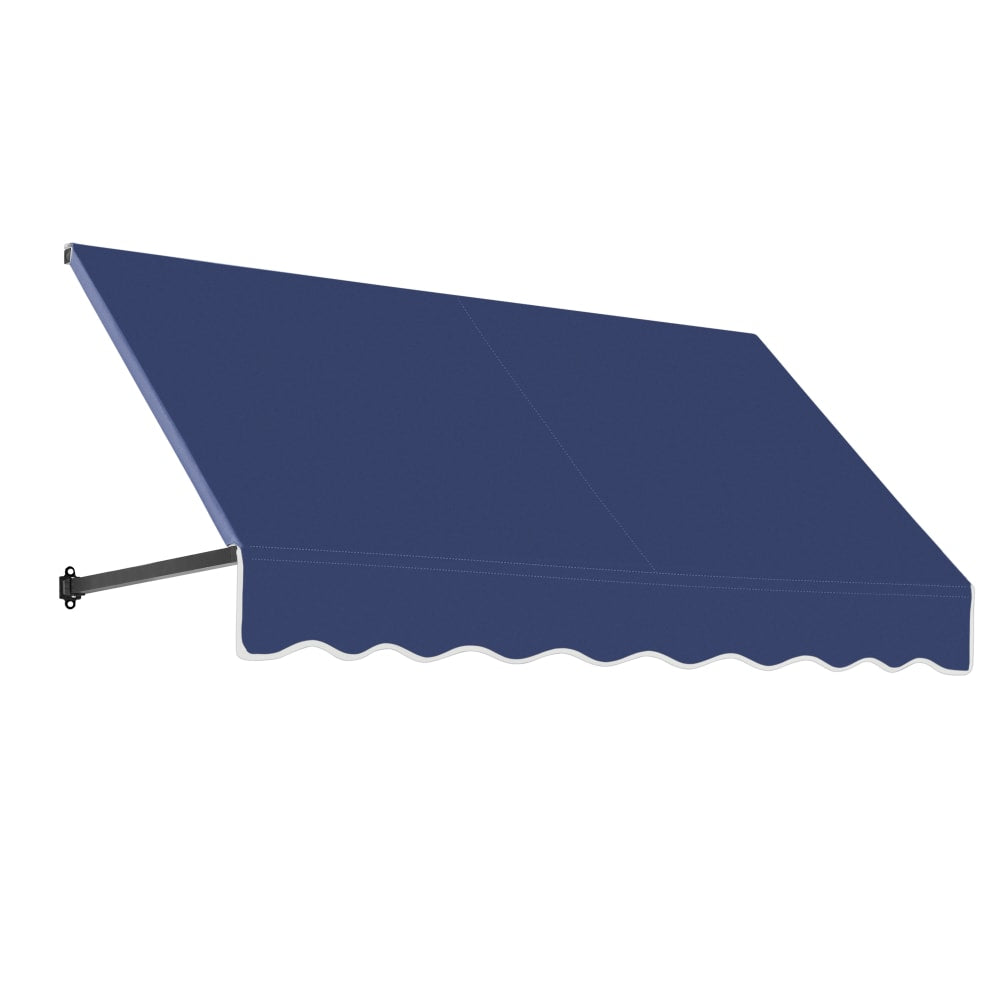 Awntech Dallas Retro Straight Slope Fixed Awning with Anodized Arms RR12-OO-10B