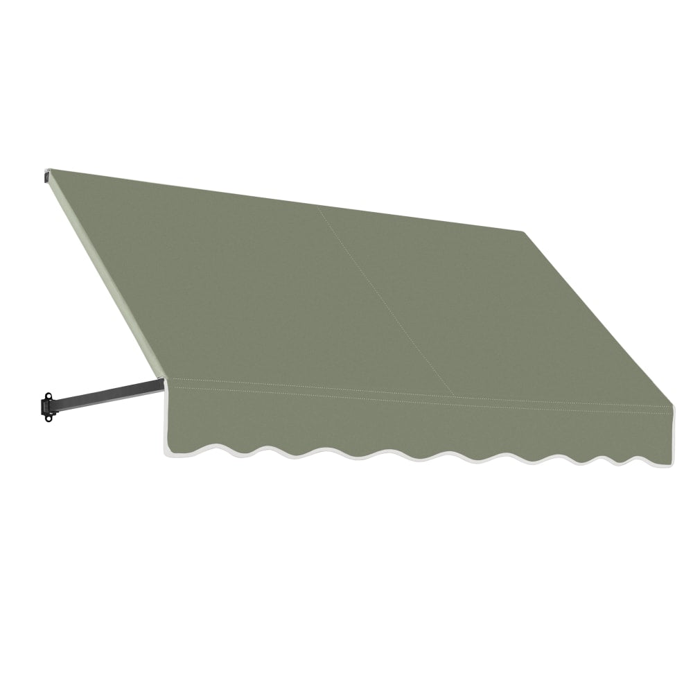 Awntech Dallas Retro Straight Slope Fixed Awning with Anodized Arms RR12-OO-10B