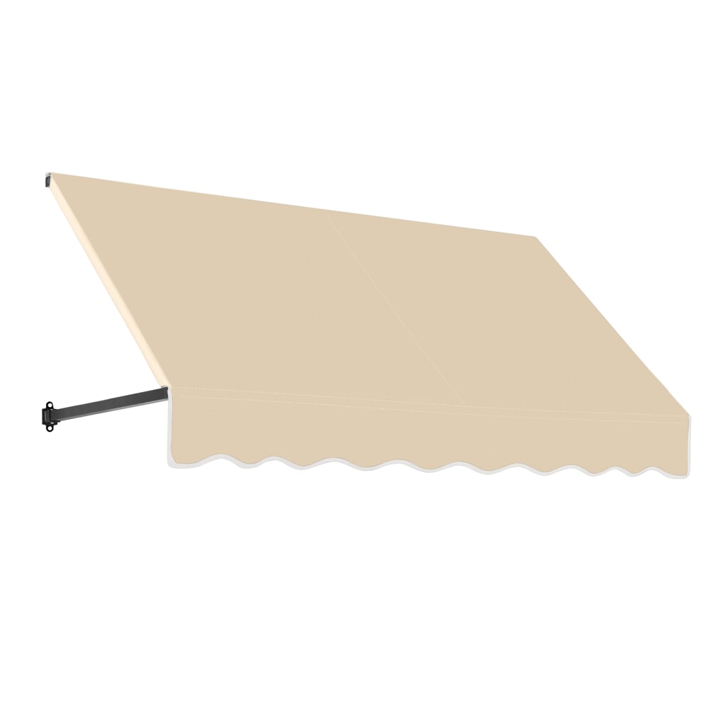 Awntech Dallas Retro Straight Slope Fixed Awning with Anodized Arms RR12-OO-10B