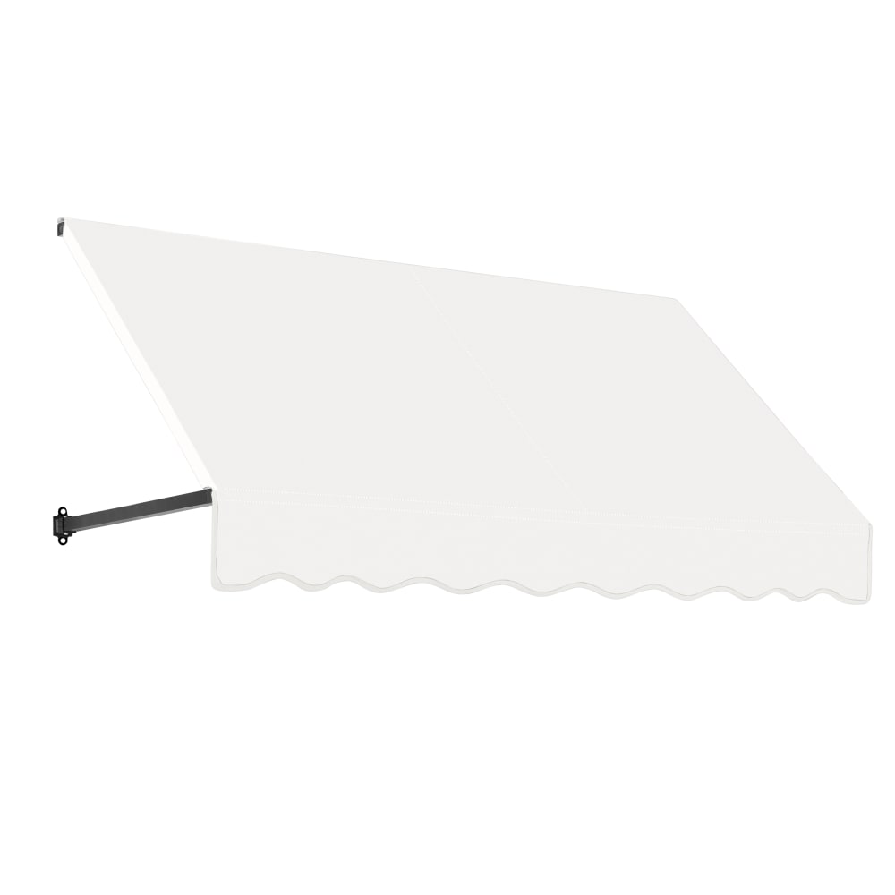 Awntech Dallas Retro Straight Slope Fixed Awning with Anodized Arms RR12-OO-10B